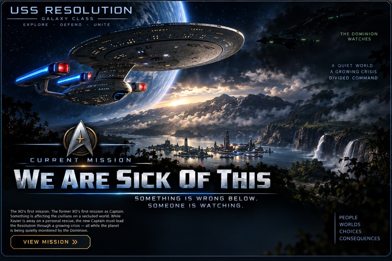 USS Resolution Banner